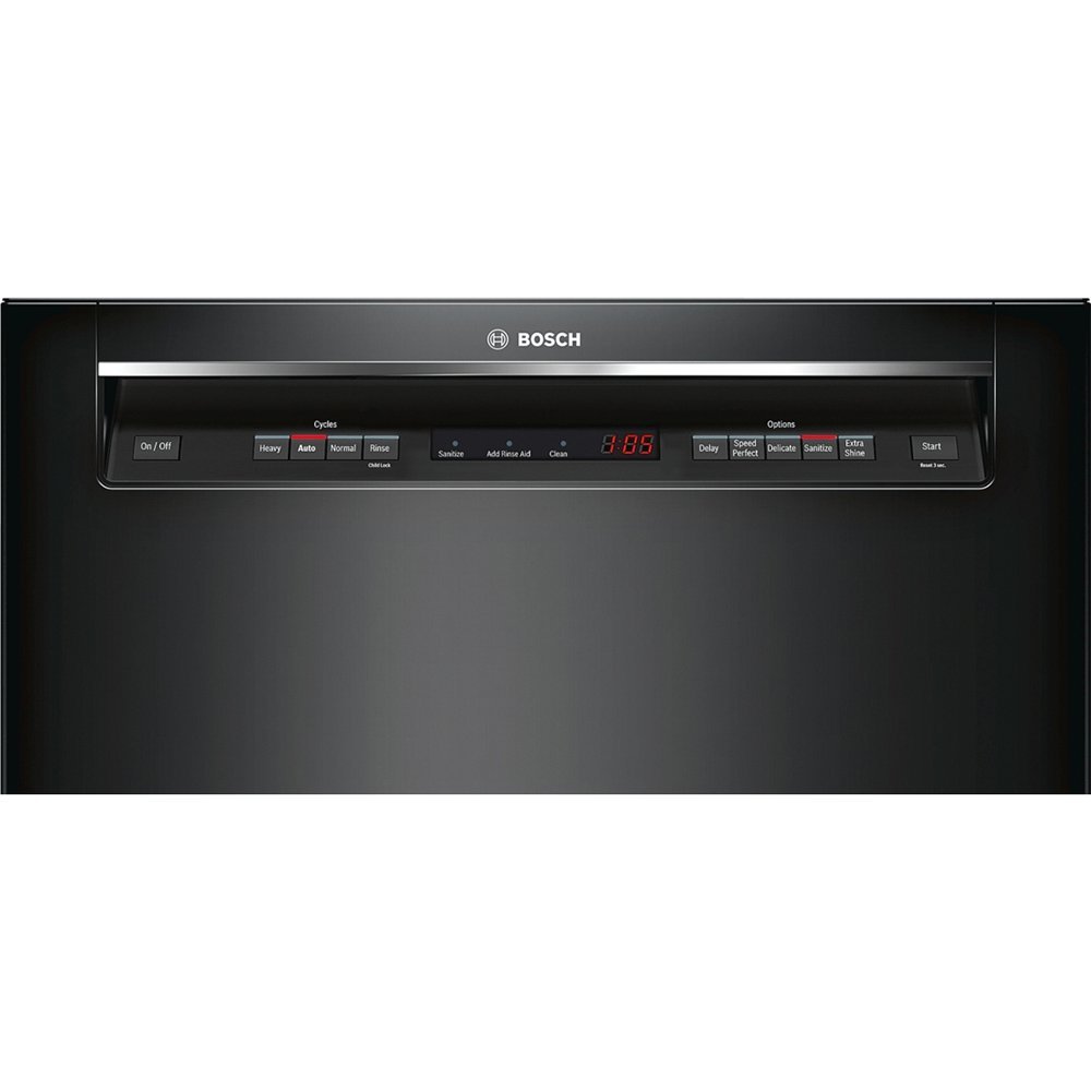 Bosch SHE53TL6UC 300 24" Black SemiIntegrated Dishwasher Energy Star