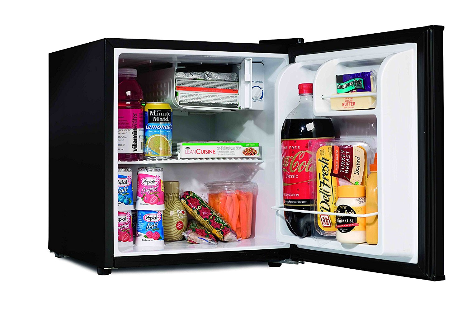 Amana AMA17BLK Compact Single Door Refrigerator, 1.7 cu. ft., Black