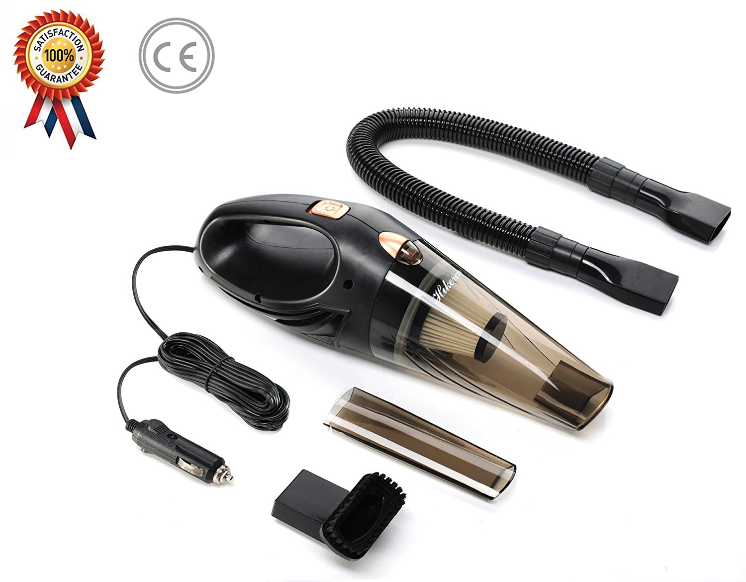 Car Vacuum Cleaner,Hikeren DC 12Volt 106W Wet&Dry Handheld Auto Vacuum