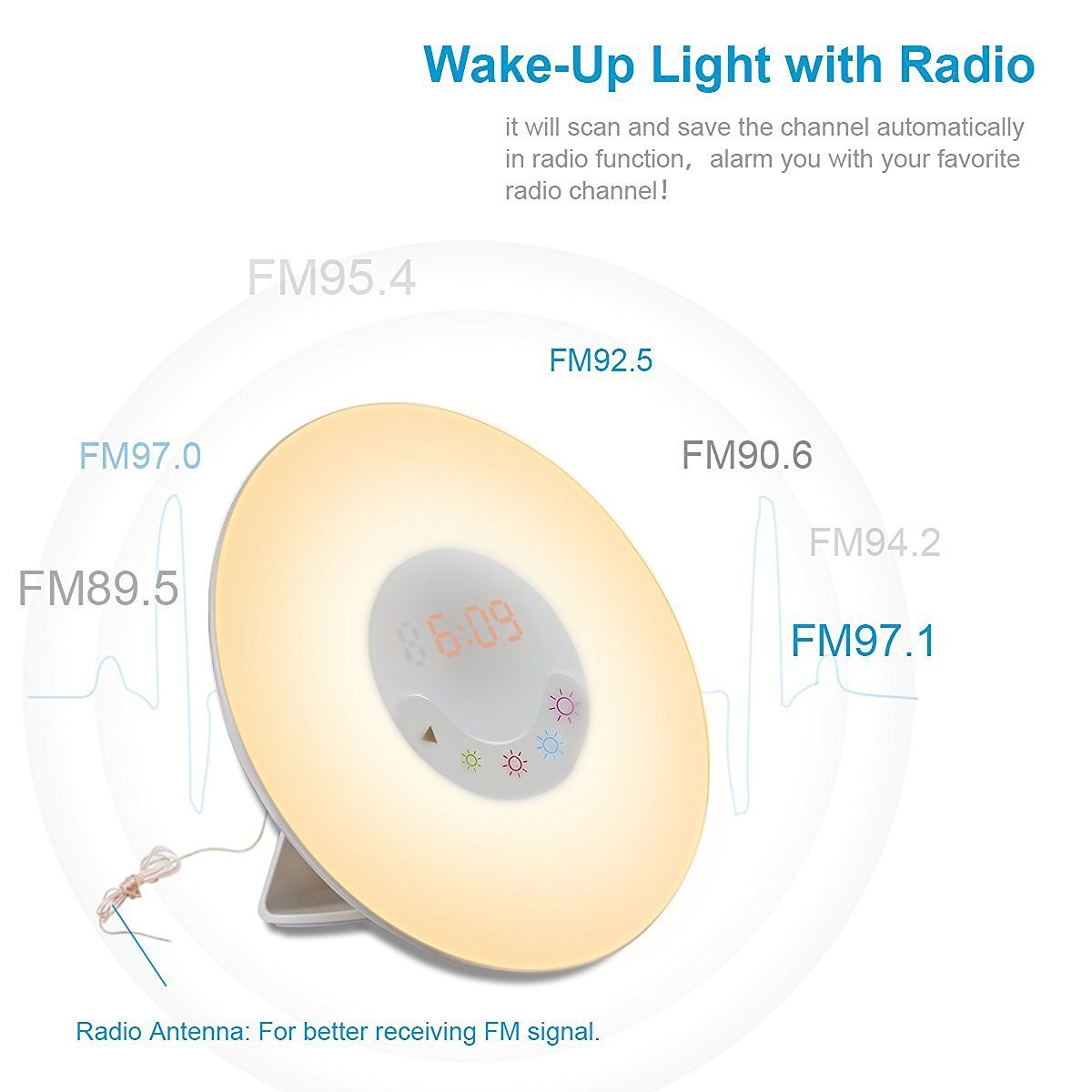Emperor of Gadgets Sunrise Simulation Natural Sounds WakeUp Alarm