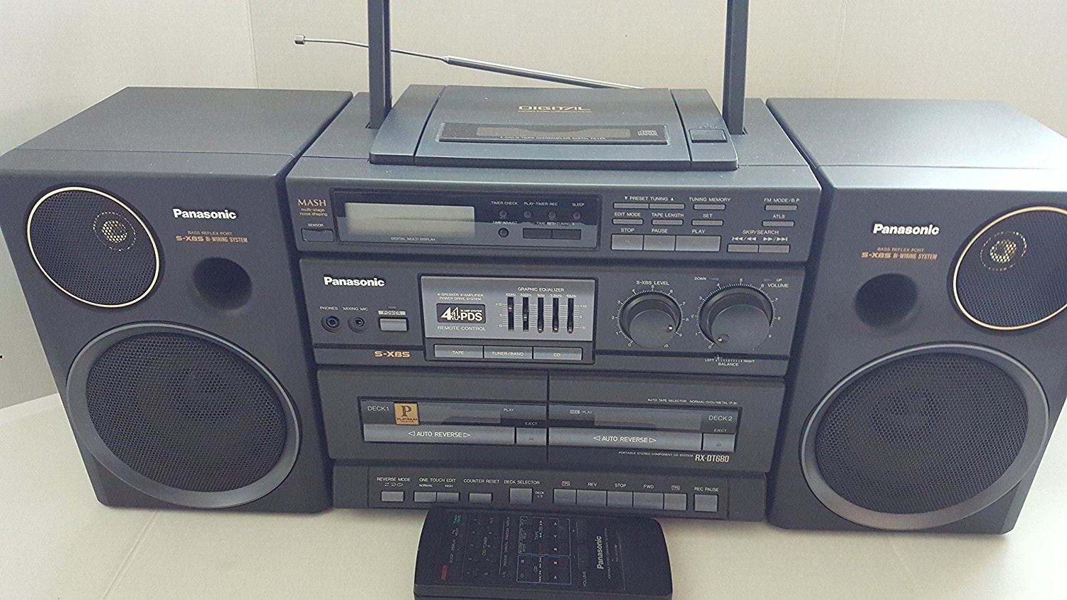 Panasonic Rxdt680 Portable Stereo Component Cd System Boombox Am / Fm