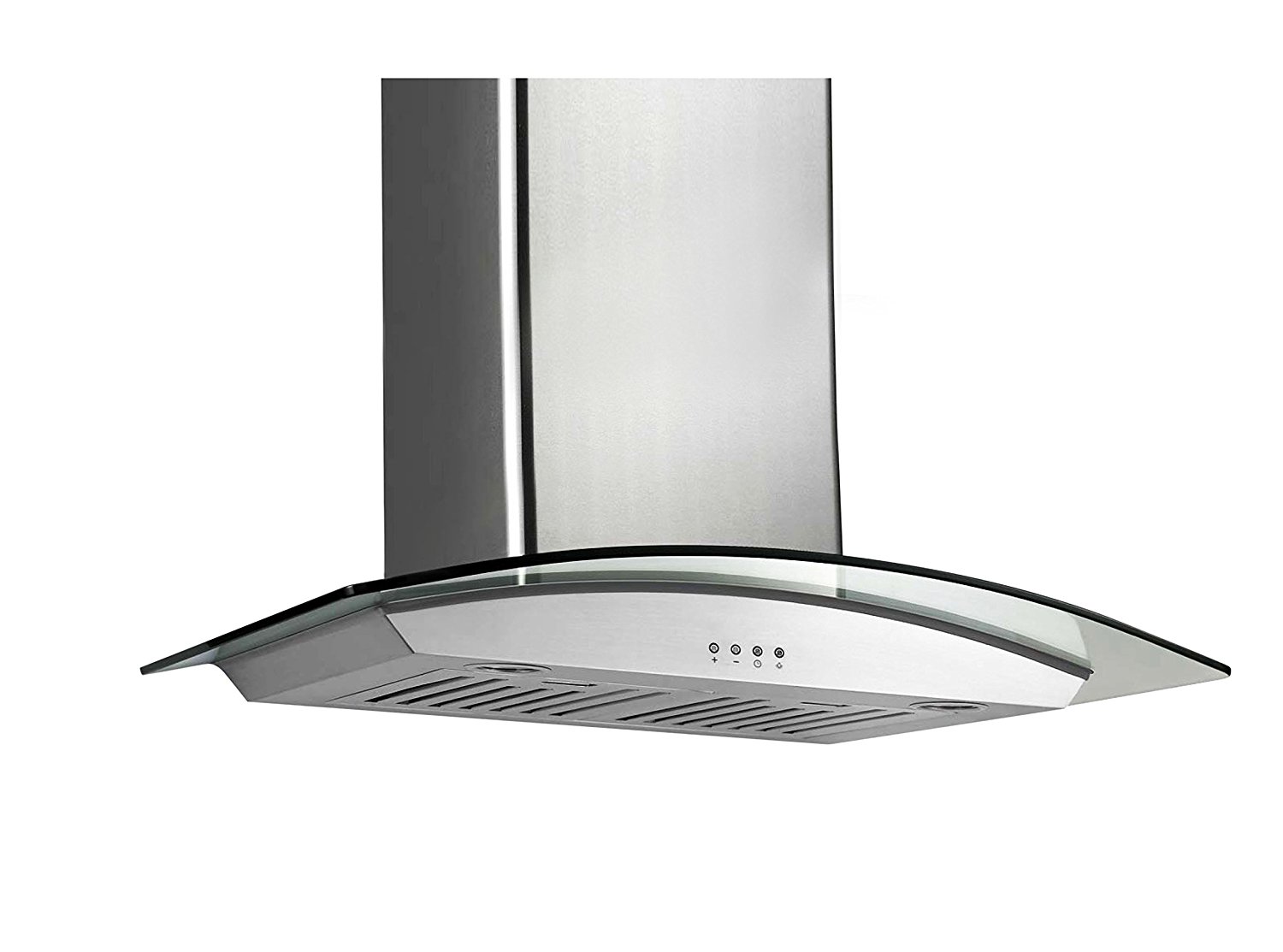 Ancona Tornado II Glass Canopy 600 CFM Wall Mount Range Hood, 36Inch