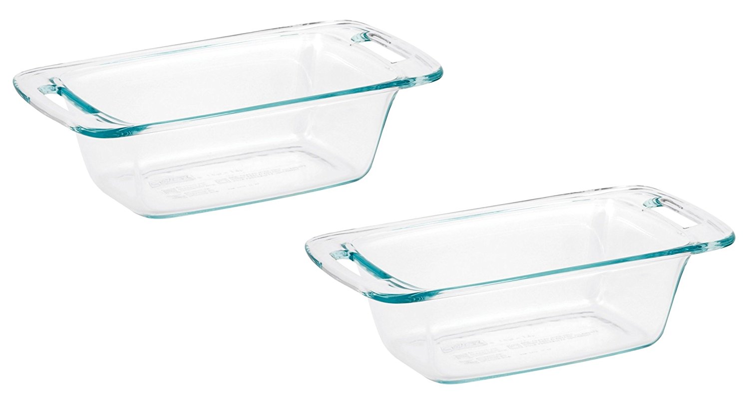World Kitchen 1085799 Pyrex Easy Grab Loaf Dish, Pack of 2 Dishes N2