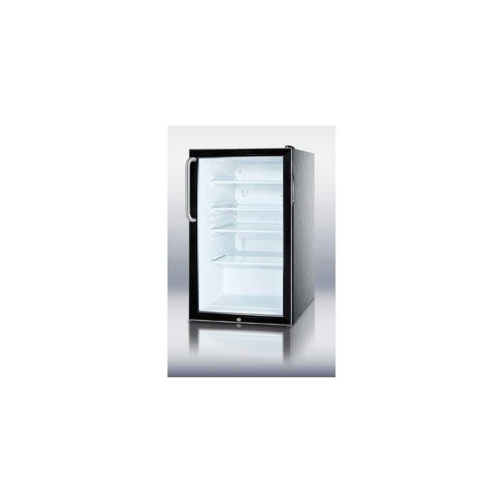 Summit SCR500BL7CSS 20" Commercially Approved Compact Refrigerator with