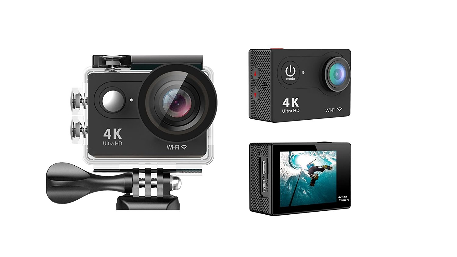 MARVUE MA90 4K WIFI Sports Action Camera FULL HD 1080P 60fps 16MP