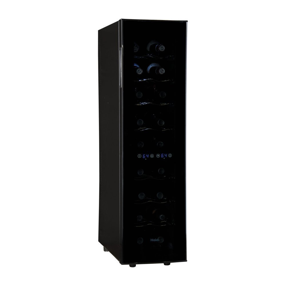 Haier 12Bottle Dual Zone Curved Door with Smoked Glass Wine Cellar N3