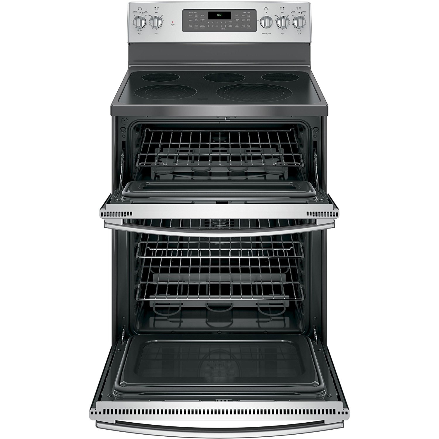 GE JB860SJSS 30" Stainless Steel Electric Smoothtop Double Oven Range Convection N2 free image