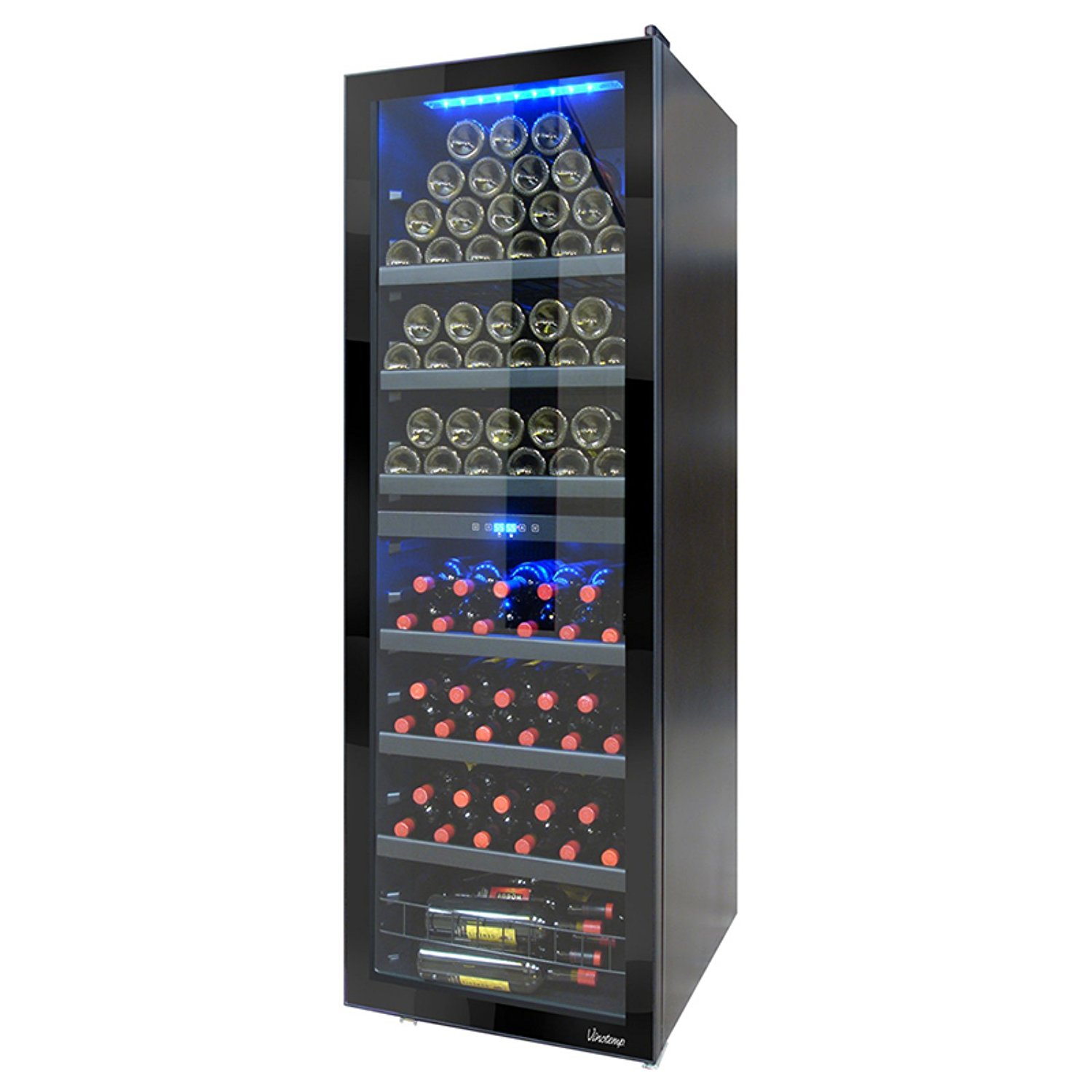 Vinotemp VNTVT140RV2ZR 154Bottle Right Hinge DualZone Freestanding