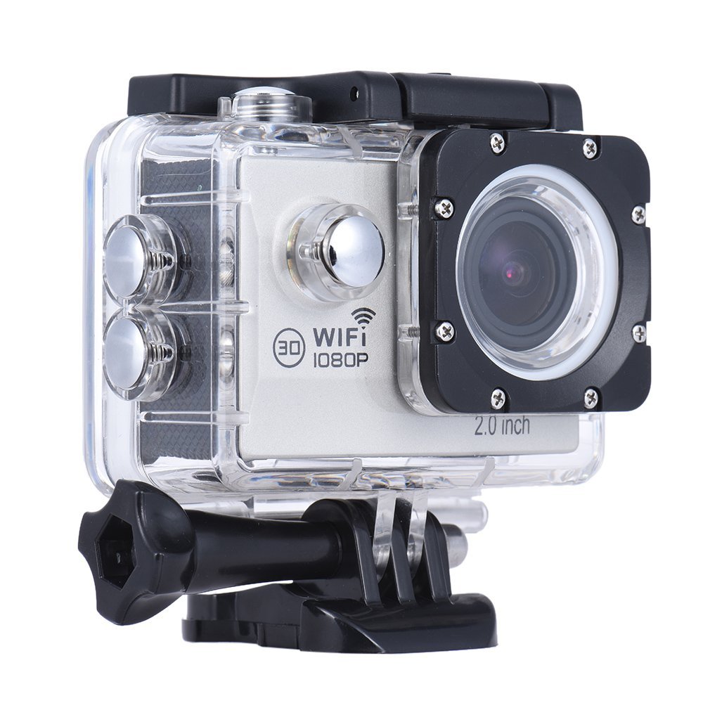 Andoer Action Camera 1080P FHD 30fps 14MP Novatek NTK96655 Waterproof 30m WiFi 2.0" LCD 170
