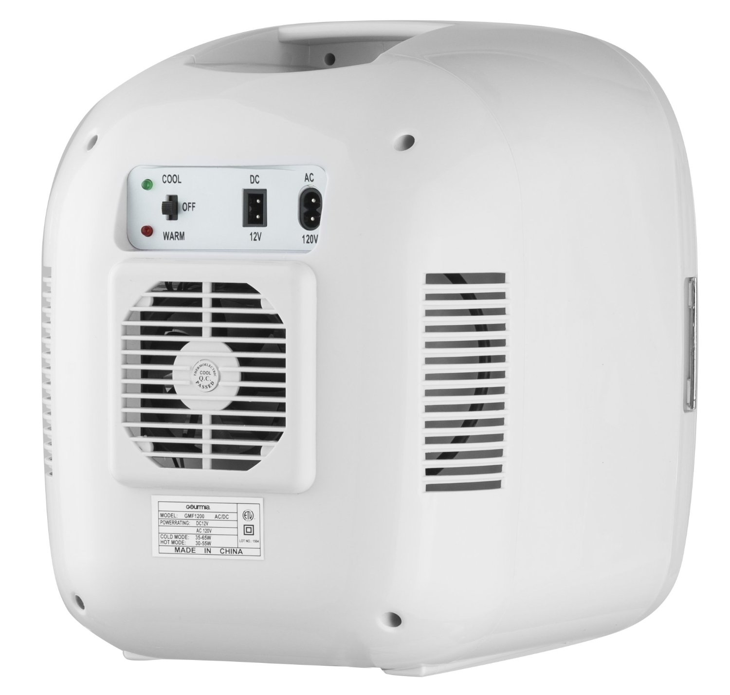 Gourmia GMF1200 Portable 12 Can Mini Fridge Cooler and Warmer for Home