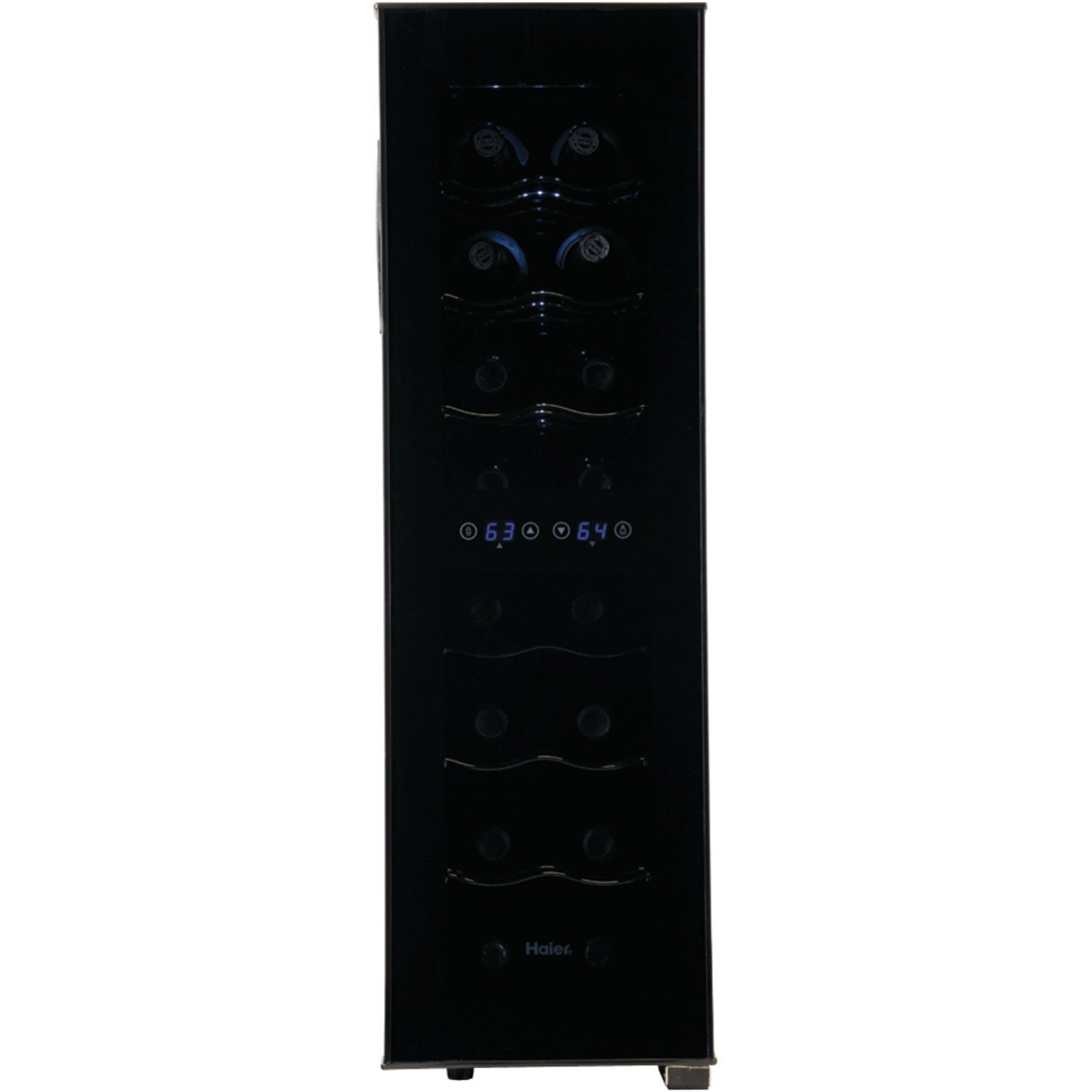 Haier 12Bottle Dual Zone Curved Door with Smoked Glass Wine Cellar N5