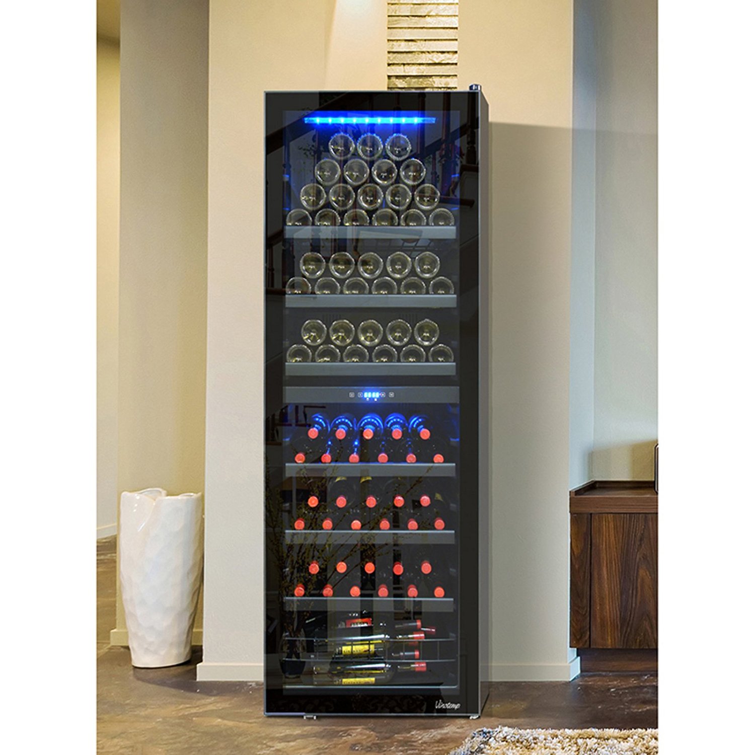 Vinotemp VNTVT140RV2ZR 154Bottle Right Hinge DualZone Freestanding