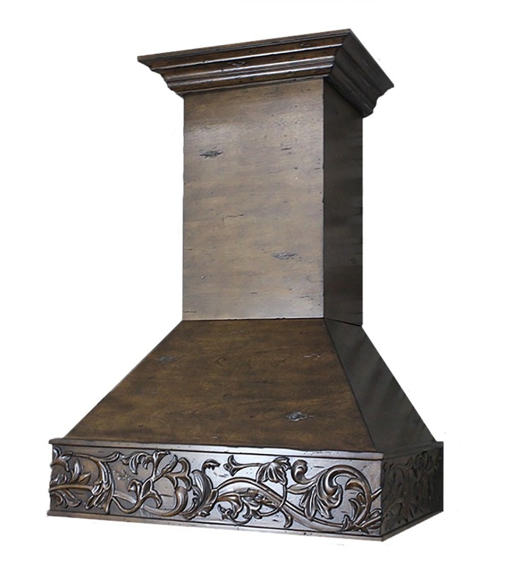 Z Line 373NN30 1200 CFM Wooden Wall Mount Range Hood, 30", Normandy N2