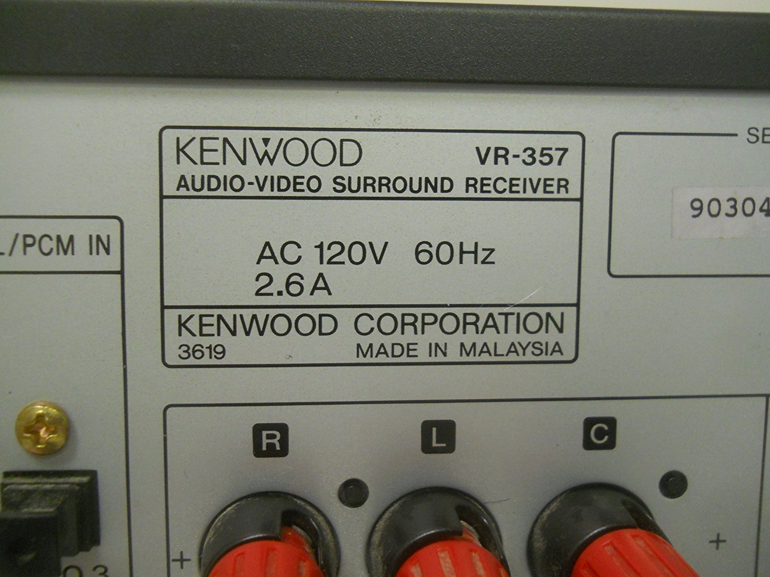 Kenwood VR357 Dolby Digital Receiver (Discontinued by Manufacturer) N2