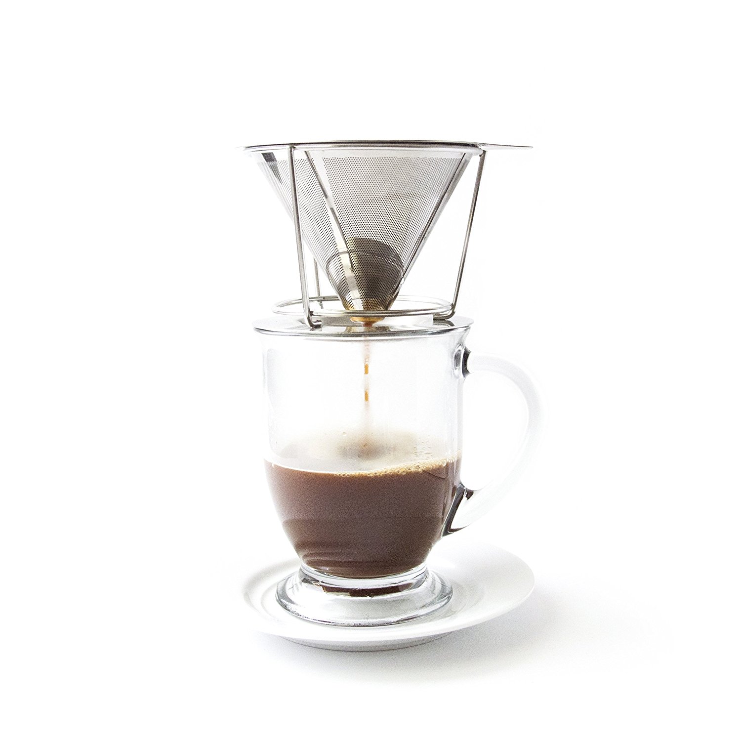 Brewfuze Pour Over Coffee Dripper Filter Durable & Rust Proof