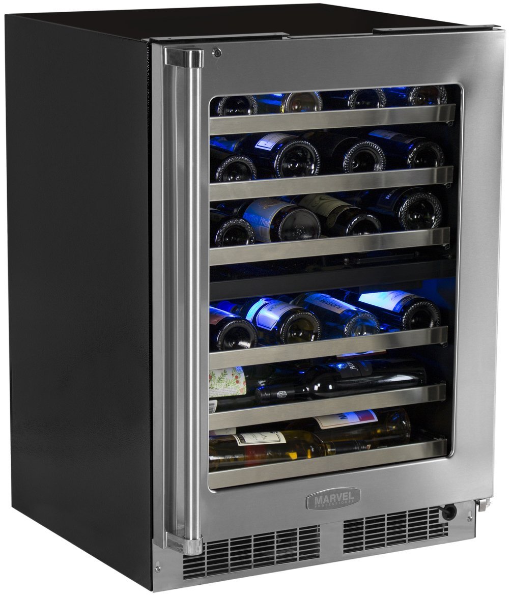 Marvel MP24WDF4LP Professional Dual Zone Wine Cellar Panel Ready