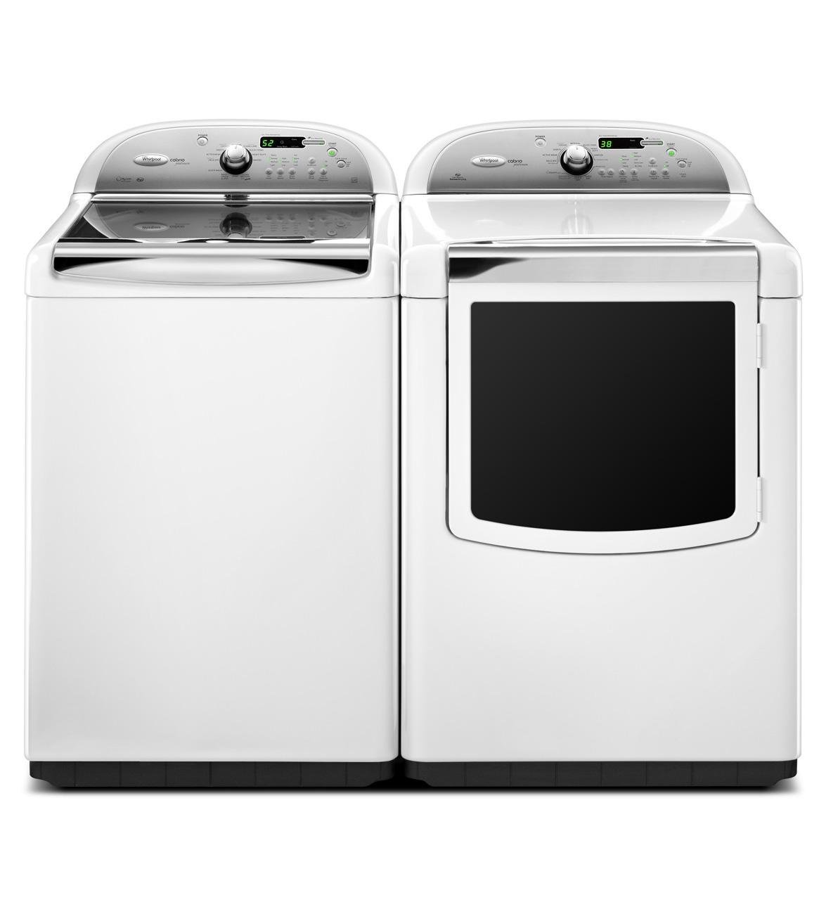Whirlpool WGD8600YW Cabrio 7.6 Cu. Ft. White With Steam Cycle Gas Front