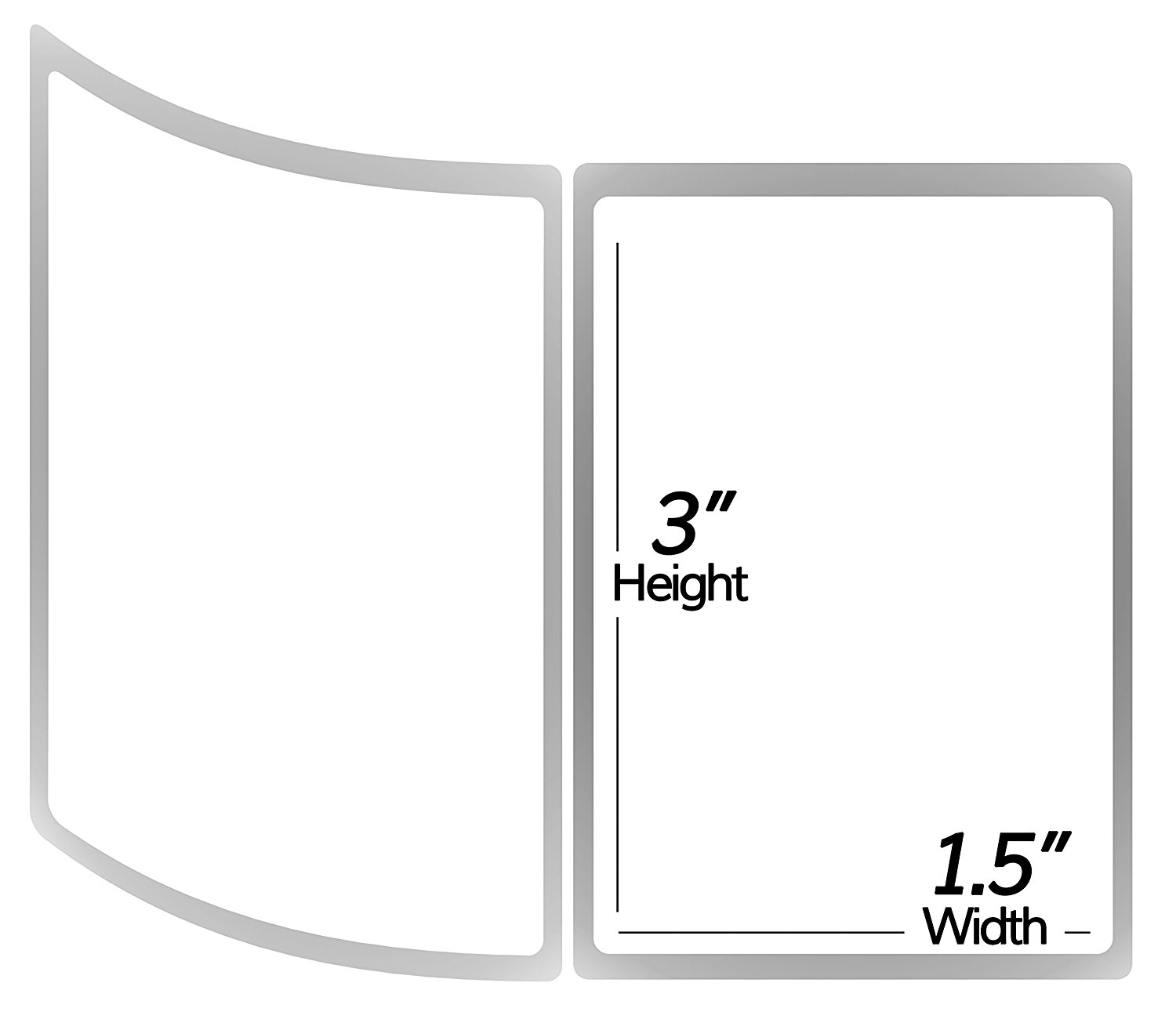 1 Inch Core 3 x 1.5 Zebra Compatible Direct Thermal Labels 50 Rolls