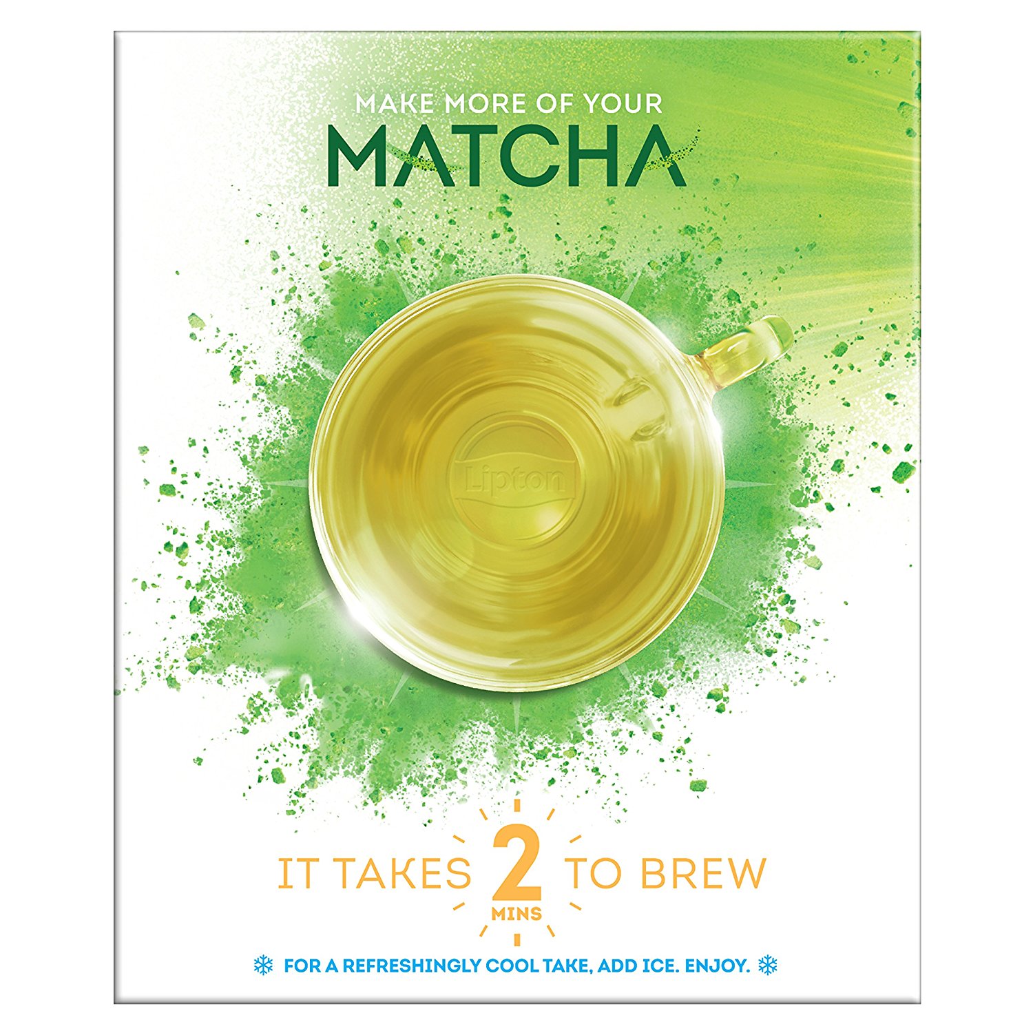 Lipton Green Tea Bags, Matcha Green Tea & Mint 15 ct (Pack of 4) N3