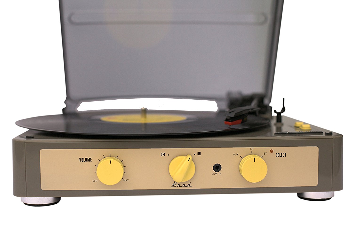Gadhouse Brad Vintage Record Player 3speed Turntable Built in Bluetooth, Stereo Speakers