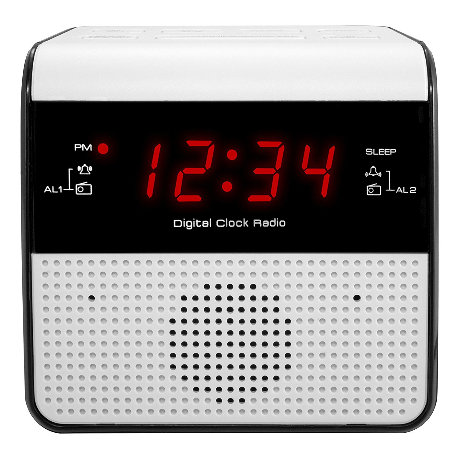 Equity by La Crosse 30118 FM Alarm Clock Radio with USB Charge Port