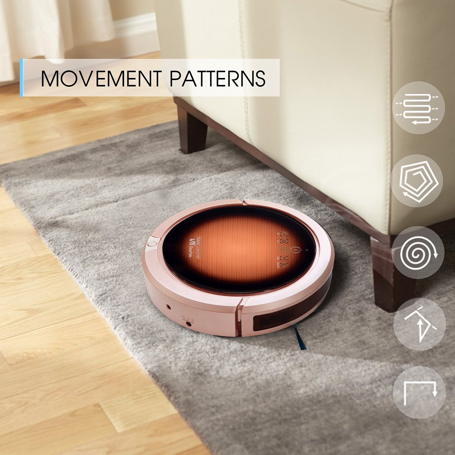 CleanMate QQ6 Vacuum Cleaning Robot (Gold) N5 free image download