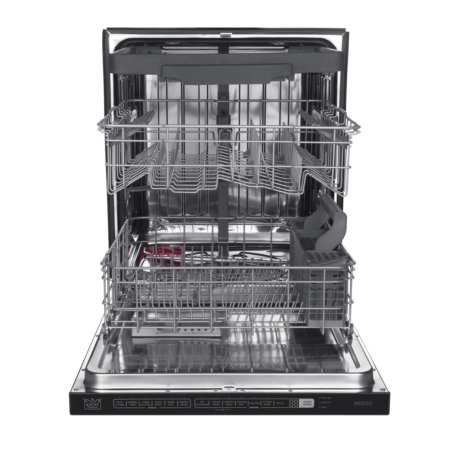 Kucht K6502D 24" Top Control Dishwasher in Stainless Steel with
