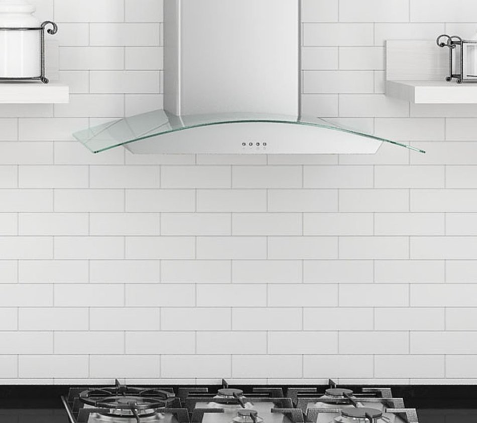 Ancona Tornado II Glass Canopy 600 CFM Wall Mount Range Hood, 36Inch N4 free image download
