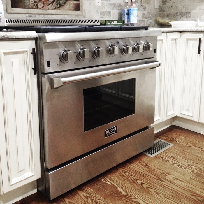 Kucht KRG3618U 36" ProfessionalClass Gas Range Convection Oven, 6 Top