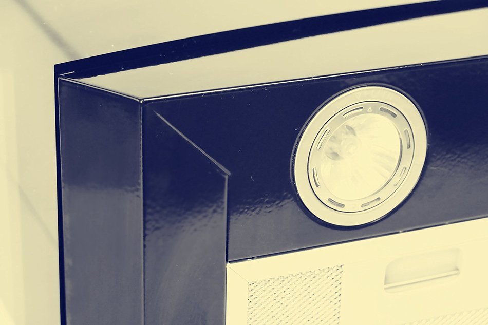 Eureka 30" European Style Glass Black Island Mount Range Vent Hood N6