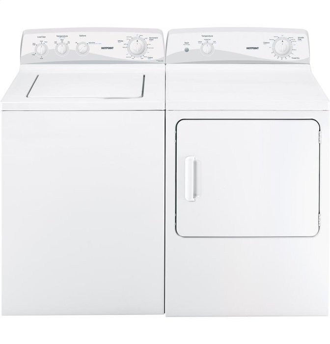 HOTPOINT GIDDS289538 Hotpoint 6 Cu.Ft. Electric Dryer, White, 4 Cycles