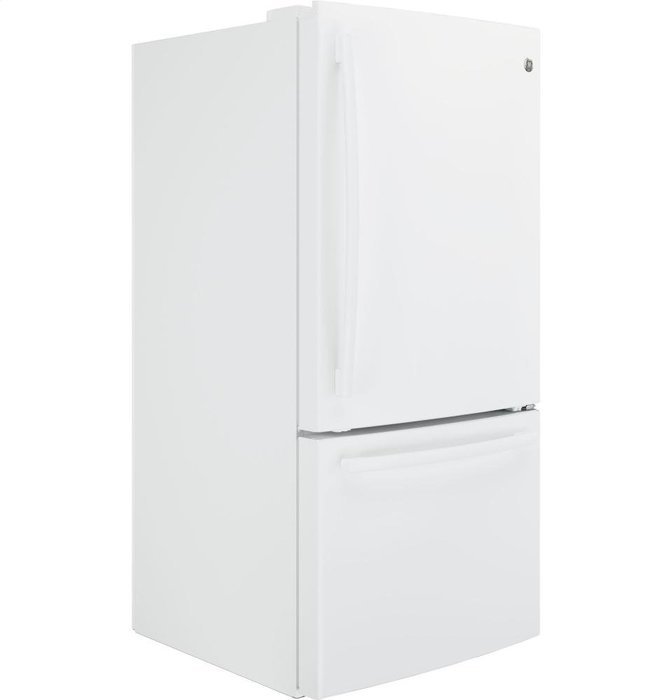 GE White Bottom Freezer Refrigerator N2 free image download