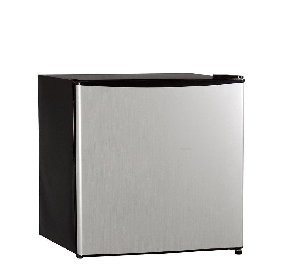 Midea WHS52FSS1 Compact Single Reversible Door Upright Freezer, 1.1