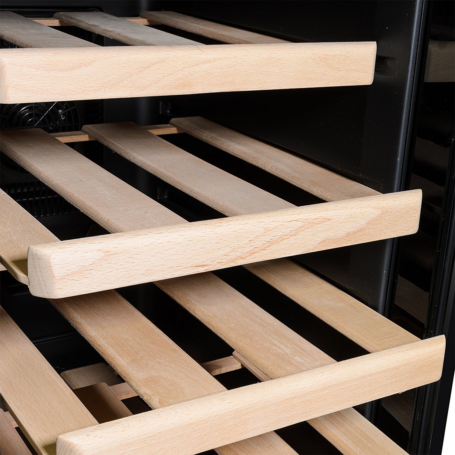 AKDY® 18 Bottles Freestanding Single Zone Thermoelectric Wood Shelf