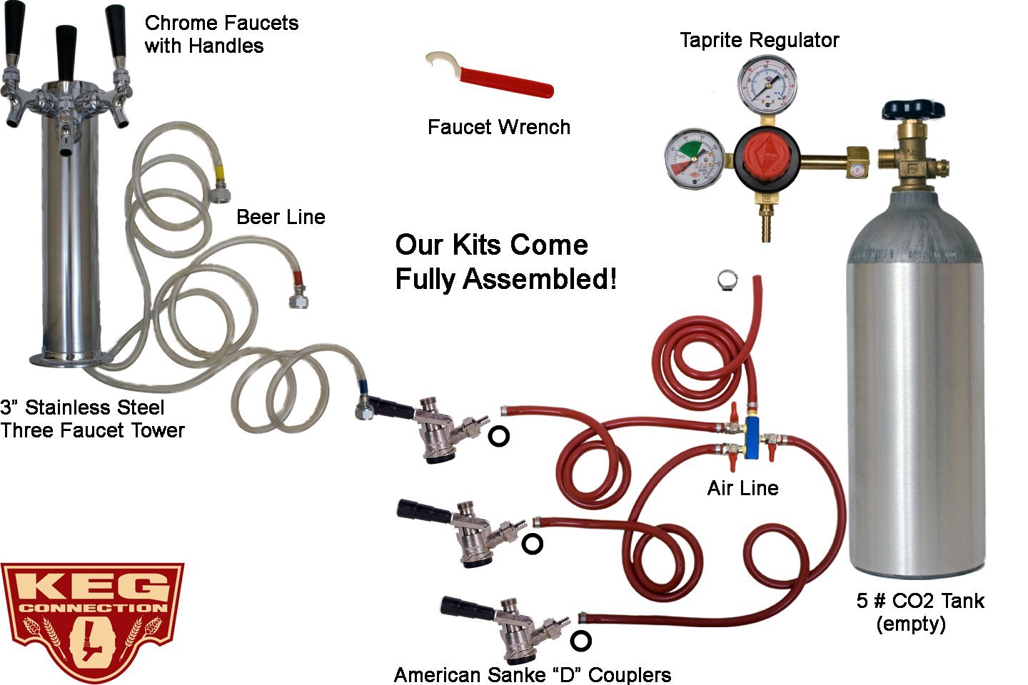 3 Faucet Refrigerator Keg Kit, Premium free image download