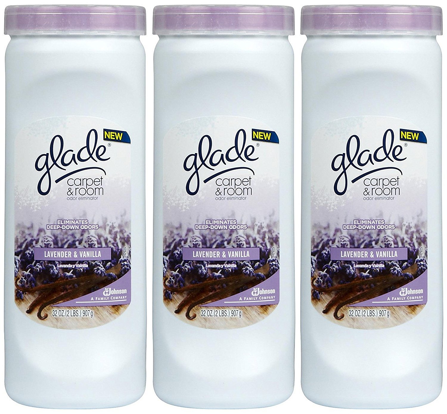 Glade Carpet & Room Deodorizer Lavender & Vanilla 32 oz 2 pk free