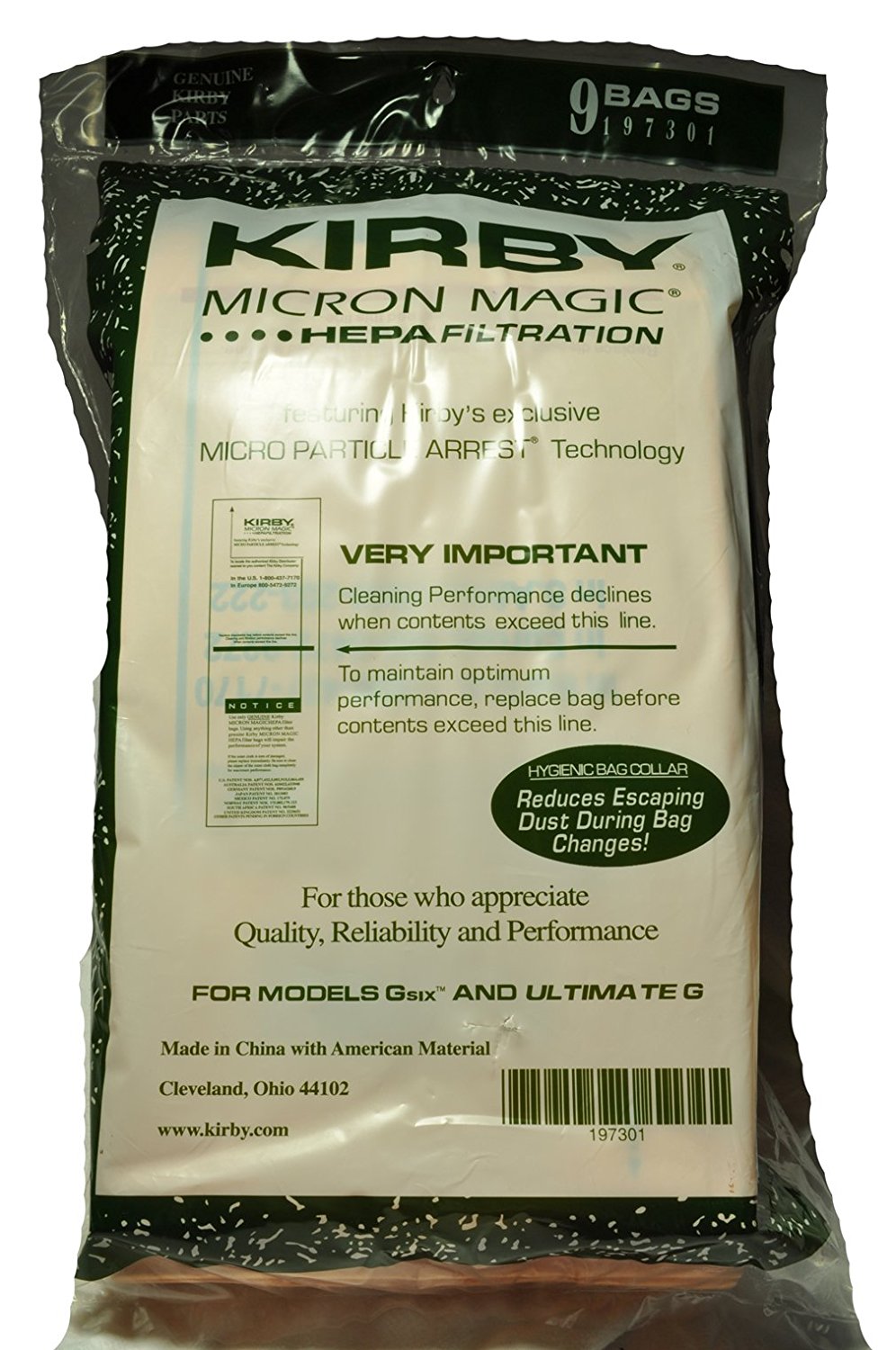 Kirby Generation 6 Ultimate G Micron Magic Hepa Filtration Vacuum