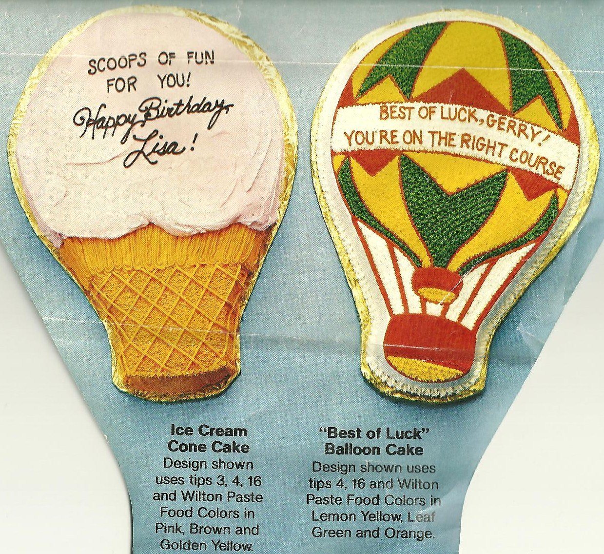 Wilton Cake Pan Up'n Away Hot Air Balloon/Ice Cream Cone/Light Bulb