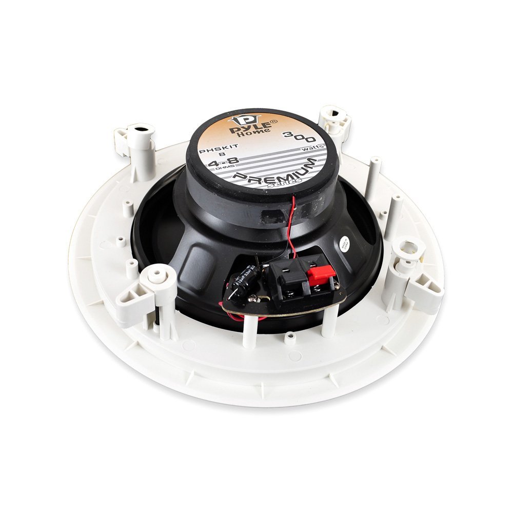 Pyle Home PHSKIT8 300Watt 8Inch Dual InCeiling Speaker /Volume