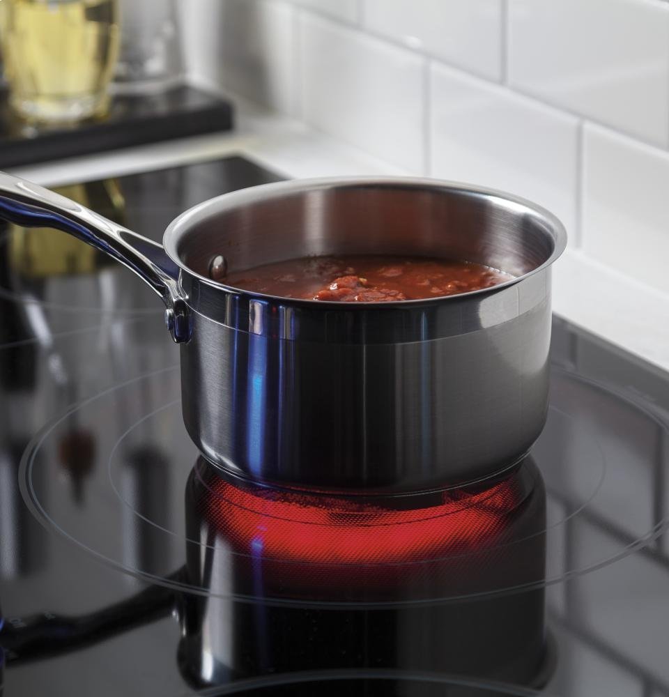 GE Cafe CP9536SJSS 36" Builtin Electric Cooktop with Five Elements Knob Controls Stainless