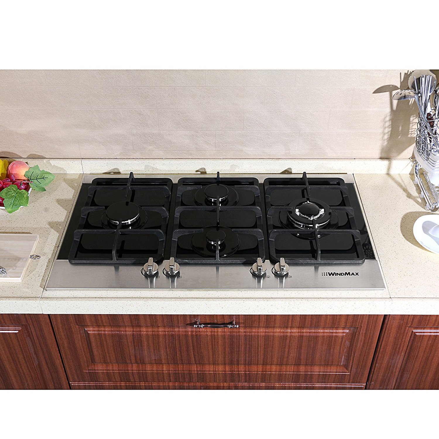 WindMax (R) 36 inch Fashion Design LPG & NG Stainless Steel Tempered