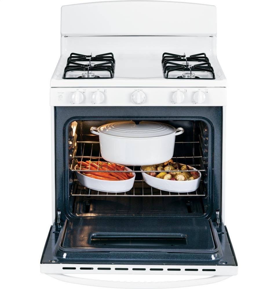 GE GIDDS632172 30" 4.8 cu. ft. FreeStanding Gas Range, White N2 free