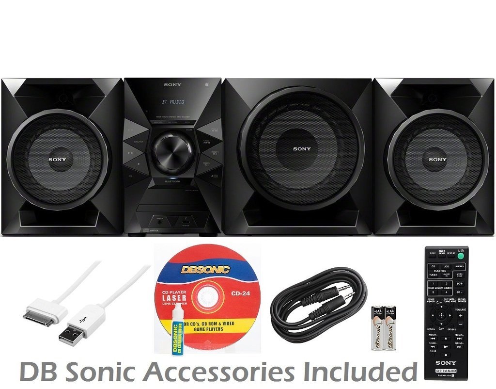 Sony Micro HiFi Stereo Sound System with MP3 CD Player, FM Radio Tuner