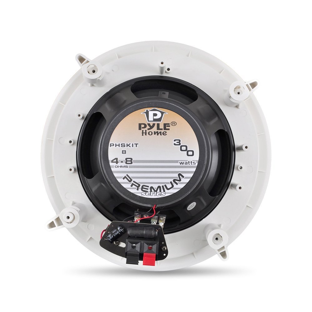 Pyle Home PHSKIT8 300Watt 8Inch Dual InCeiling Speaker /Volume