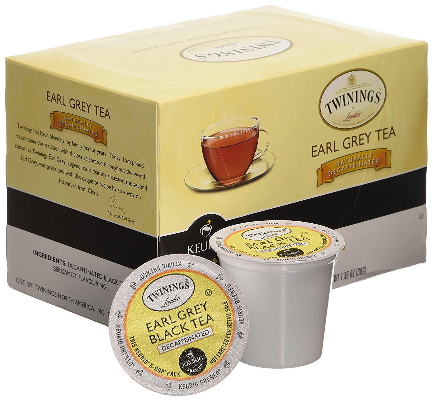 Twinings Earl Grey Decaf Tea Keurig KCups, 48 Count free image download