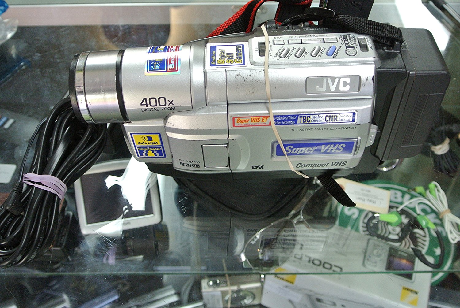 JVC Compact VHS Camcorder GRSXM735U With Battery + AC Adapter N2 free