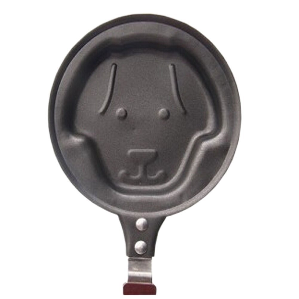 Lovely Puppy Utility Nonstick Cast Iron Skillet Mini Poached Egg Pan(4.
