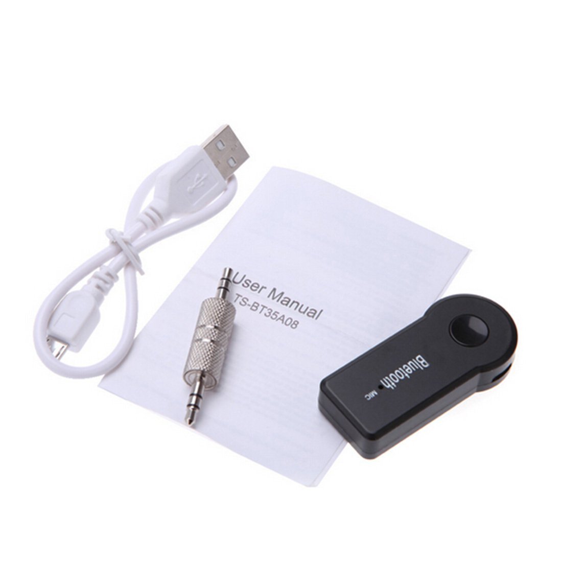 DUFUStore 3.5mm Bluetooth 3.0 Wireless Audio Receiver Dongle Car Home