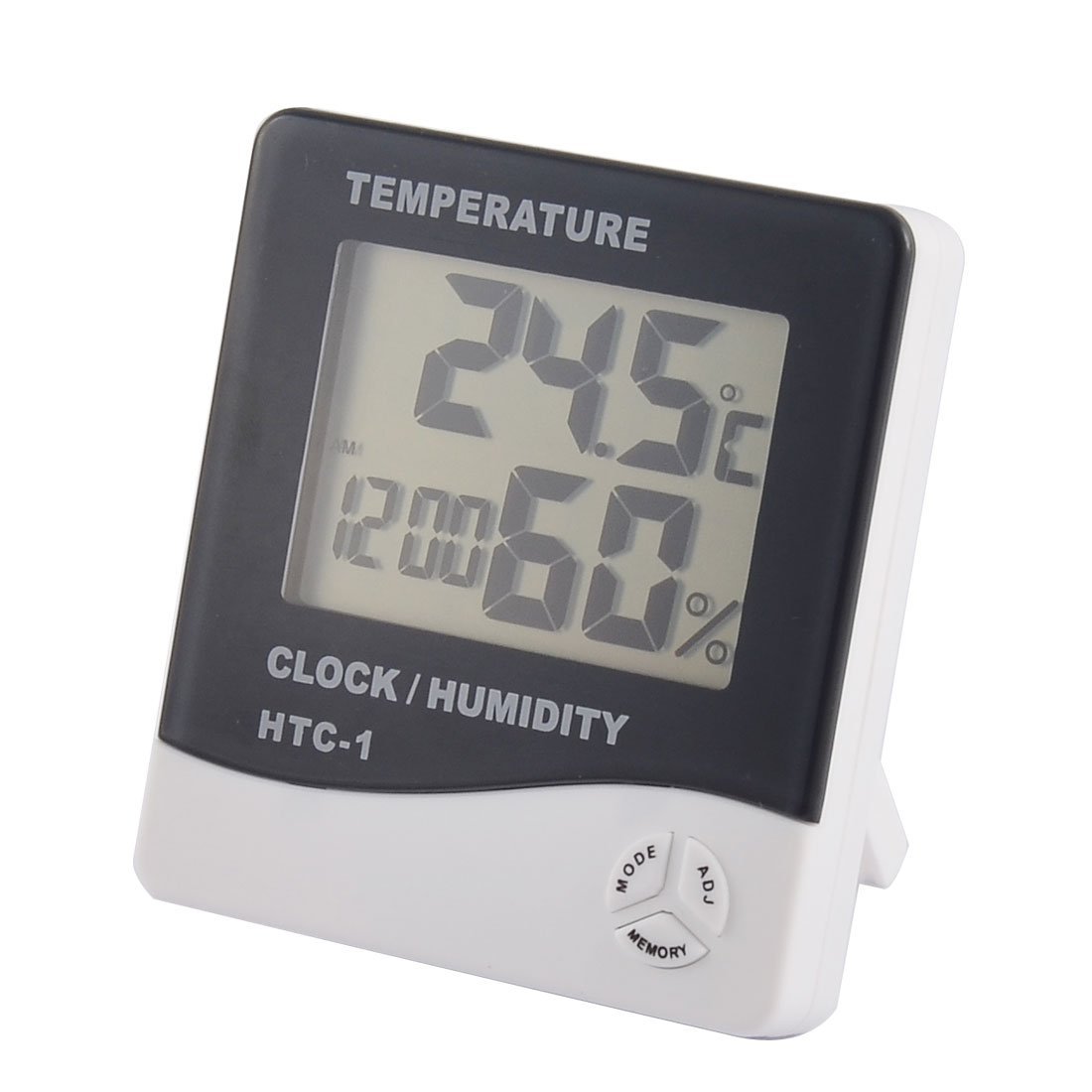 Uxcell Indoor Digital LCD Time Display Alarm Clock Temperature Humidity