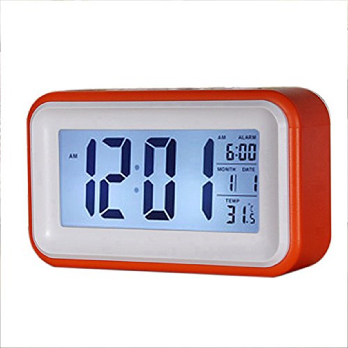 Generic Large Screen LED Touch Sensor Digital Light Control Alarm Clock